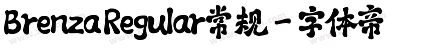 Brenza Regular常规字体转换